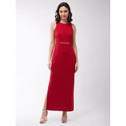 Miss Chase Red Solid Dress-picture-47