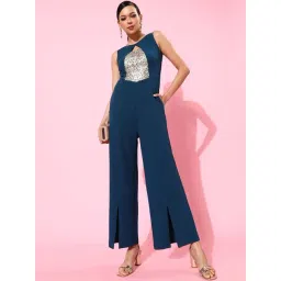Miss Chase Teal Blue Embellished Jumpsuit-picture-45