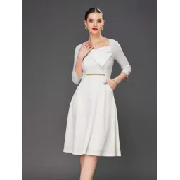 Miss Chase White A-Line Dress-picture-27