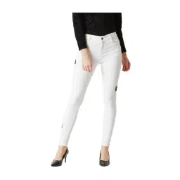 Miss Chase White Cotton Patchwork Jeans-picture-41
