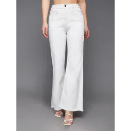 Miss Chase White Denim Regular Fit High Rise Jeans-picture-37