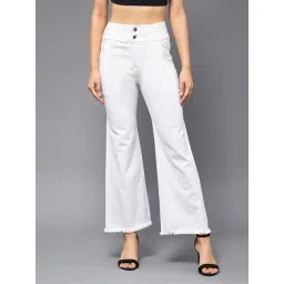 Miss Chase White Denim Relaxed Fit High Rise Jeans-picture-35