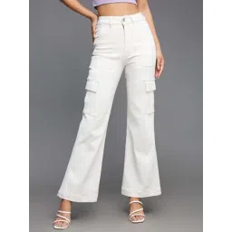 Miss Chase White Plain Jeans-picture-27