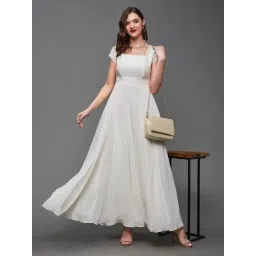 Miss Chase White Relaxed Fit Maxi Dress-picture-41