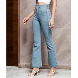 miss chase Women Boot-Leg High Rise Blue Jeans-picture-12