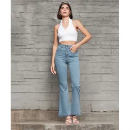 miss chase Women Boot-Leg High Rise Blue Jeans-picture-12