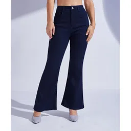 miss chase Women Boot-Leg High Rise Dark Blue Jeans-picture-23