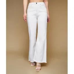 miss chase Women Boot-Leg High Rise White Jeans-picture-22