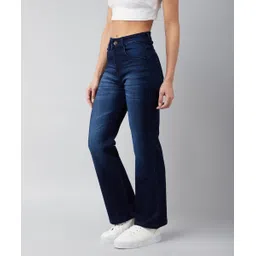 miss chase Women Boot-Leg Mid Rise Blue Jeans-picture-23