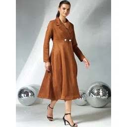 Miss Chase Women Longline Open Front Jacket-picture-19