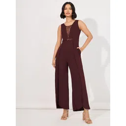 Miss Chase Women Printed Square Neck Basic Jumpsuit-picture-36