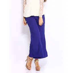 Miss Chase Women Royal Blue Palazzo Trousers-picture-11