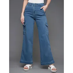 Miss Chase Women Wide Leg High-Rise Stretchable Jeans-picture-24