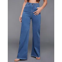 Miss Chase Women Wide Leg High-Rise Stretchable Jeans-picture-34