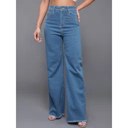 Miss Chase Women Wide Leg High-Rise Stretchable Jeans-picture-40