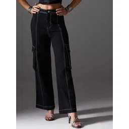 Miss Chase Women Wide Leg High-Rise Stretchable Jeans-picture-38