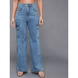 Miss Chase Women Wide Leg High-Rise Stretchable Jeans-picture-26