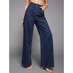 Miss Chase Women Wide Leg High-Rise Stretchable Jeans-picture-46