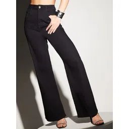 Miss Chase Women Wide Leg High-Rise Stretchable Jeans-picture-28