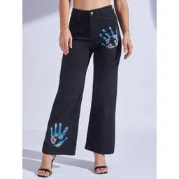 Miss Chase Women Wide Leg High-Rise Stretchable Jeans-picture-22