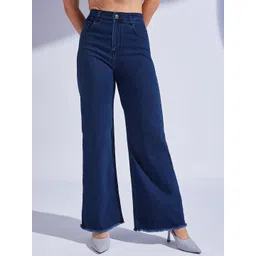 Miss Chase Women Wide Leg High-Rise Stretchable Jeans-picture-32