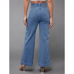 Miss Chase Women Wide Leg High-Rise Stretchable Jeans image 3