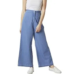 miss chase Women's Denim Flared Pants-picture-43