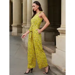 Miss Chase Yellow Cotton Print Jumpsuit-picture-38