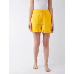 Miss Chase Yellow Cotton Shorts-picture-20