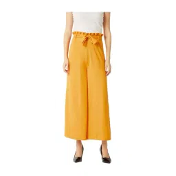 Miss Chase Yellow High Rise Flare Trousers-picture-12