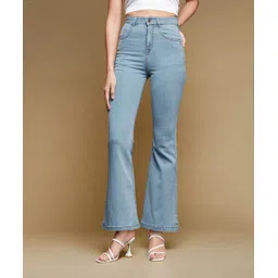 miss chase Women Boot-Leg High Rise Blue Jeans image 2