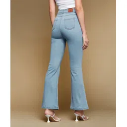 miss chase Women Boot-Leg High Rise Blue Jeans image 4