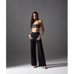 miss chase Women Relaxed Fit High Rise Black Jeans image 3