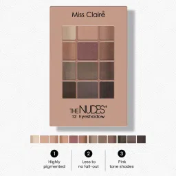 Miss Claire 12 Eyeshadow Kit - The Nudes + image 4