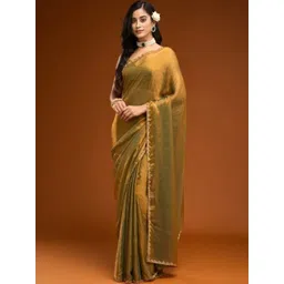 MISS CLOTHING Embellished Beads and Stones Border Saree-picture-36