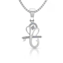 miss highness Women Sterling Silver Vintage Ganesha Pendant with Chain-picture-39