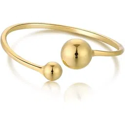 miss jo 92.5 Sterling Silver Classy Double Ball Ring, Stackable Ring for, Classics Collection, Gift for women and girls, BIS Hallmarked - Rhodium Finish-picture-29