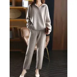 miss mosa by akanksha Alamode By Akanksha Women Horret Luxe Winter Coord Set - Tracksuit-picture-33