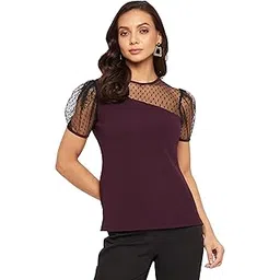 miss olive Women's Solid Relaxed Fit Top-picture-27