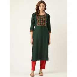 MissKurti Women Floral Printed Festive Straight Kurta-picture-39