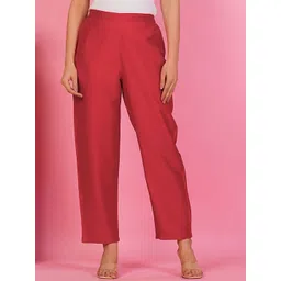 MissKurti Women Relaxed High-Rise Easy Wash Trousers-picture-31