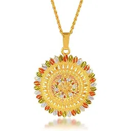 missmister: lifestyle for a grand life Missmister Brass Gold Meenakari Handmade pendant set Women (MM4370PCCG)-picture-28