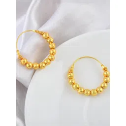 Missmister Gold-Plated Brass Hoop Earrings-picture-16