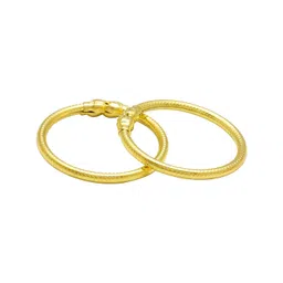 Missmister Unisex Kids Pack Of 2 Gold-Plated Kada Bracelet-picture-10