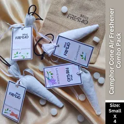 mist fresho Testing Pack Camphor Cone Air Freshener Set - 4 x Small Pack Air Purifier-picture-27