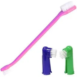 Misu Pet Toothbrush with Attachment – 360° Finger Toothbrush Set for Dogs & Cats – Soft Silicone Bristles & Long Handle for Easy Oral Cleaning Pink-picture-22