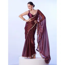 Mitera Embellished Sequinned Saree-picture-14
