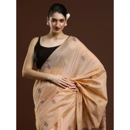 Mitera Ethnic Motifs Woven Design Zari Muga Saree-picture-28