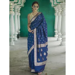 Mitera Ethnic Motifs Zari Banarasi Saree-picture-24