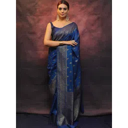 Mitera Ethnic Motifs Zari Banarasi Saree-picture-10